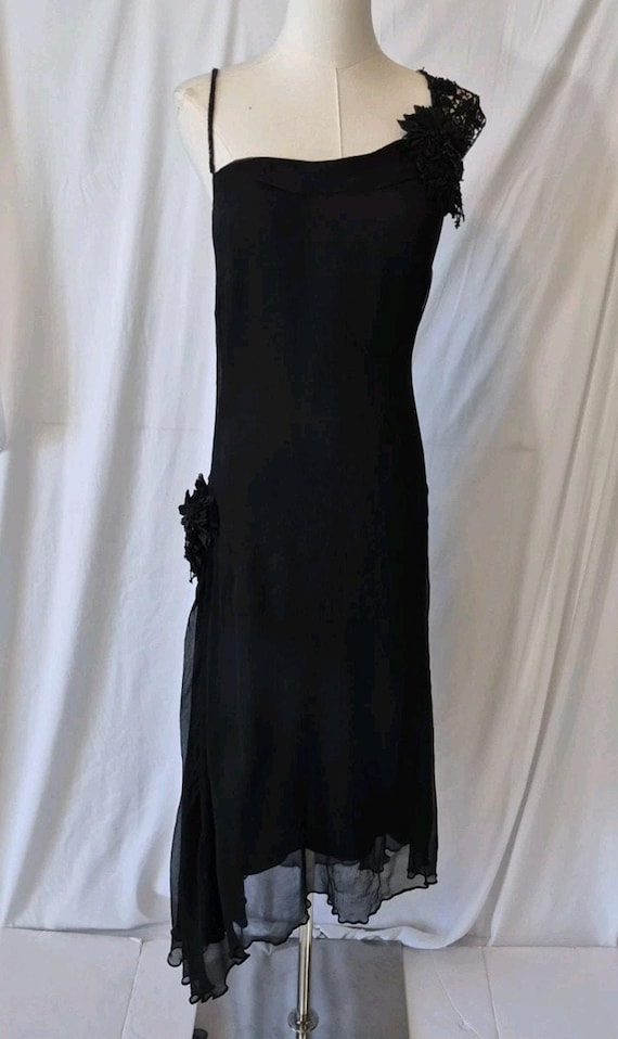 collette dinnigan beaded dress 1990s Collette Dinnigan Beaded Lace Slip Dress