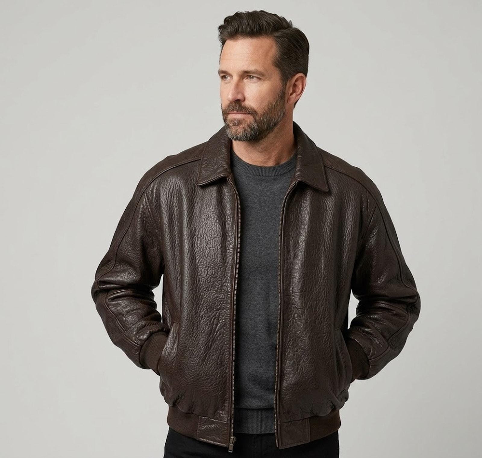 Mens Wilson M Julian Leather Jacket - Etsy