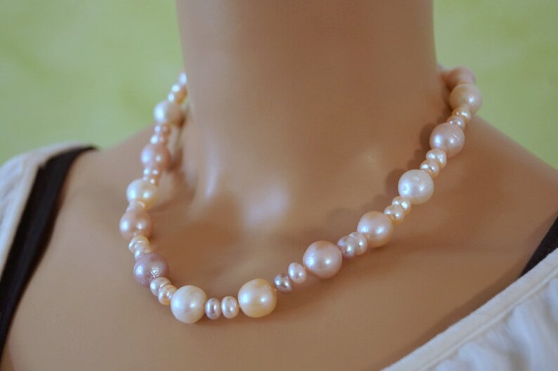 Pearl necklace pastell 925 silver