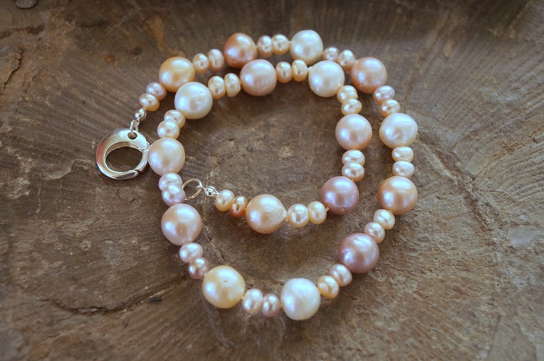 Pearl necklace pastell 925 silver
