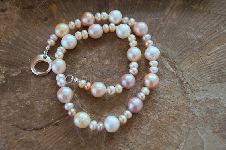 Pearl necklace pastell 925 silver