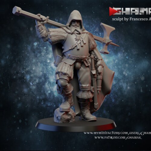 Witch Hunter Captain Exiled Champion Aos Fantasy D&D Wargame - Etsy