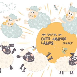 Cute Lambs Clipart Images (fr) Pépinière Clip Art (fr) Illustrations pour bébés (fr) Douche pour bébés (fr) Graphismes de moutons PNG - France Animaux de ferme