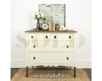 Sold ANTIQUE DRESSER | farmhouse furniture | modern farmhouse | cottage furniture | painted furniture | fusion mineral paint