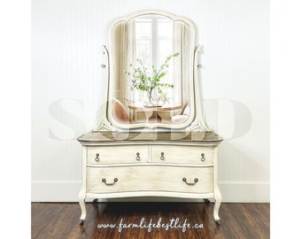 Sold VINTAGE DRESSER | farmhouse furniture | modern farmhouse | cottage furniture | painted furniture | country chic paint