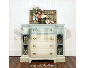 Sold ANTIQUE SECRETARY DESK | farmhouse furniture | modern farmhouse | cottage furniture | painted furniture | country chic paint