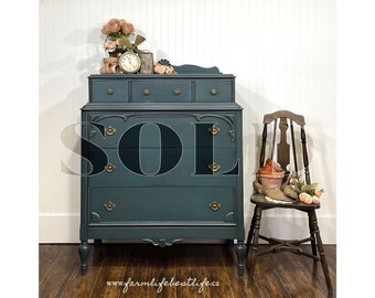 Sold ANTIQUE DRESSER | farmhouse furniture | modern farmhouse | cottage furniture | painted furniture | homestead house milk paint