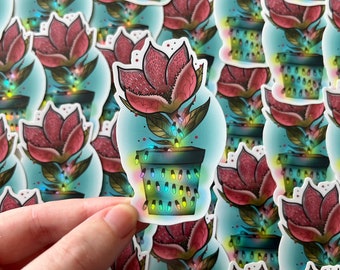 Demoflower - Holographic/Glossy Sticker