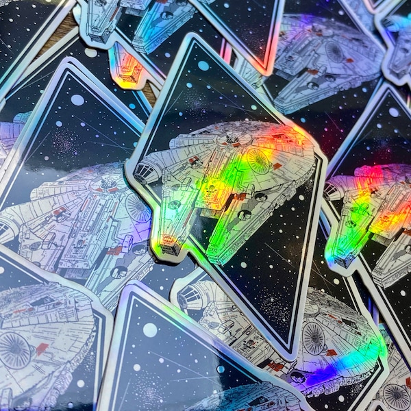 Millenium Falcon - Holographic Sticker