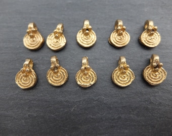 Schnecke Spirale Silber 10 Stück #A22471 Metallperlen