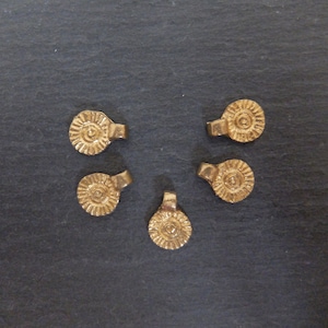 Messinganhänger Sonne, 10x14 mm, Makramee, Traumfänger, Schmuck *470