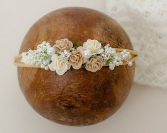 Baby Hairband Beige/Cream