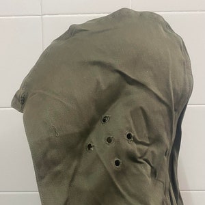 Französische Armee OD Hood Militär Feldjacke Kapuze Original F1 F2 oder M65 Vietnam Ära