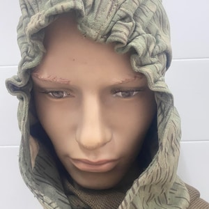 Capucha de camuflaje del ejército checo M60 Capucha de chaqueta de campo militar Original