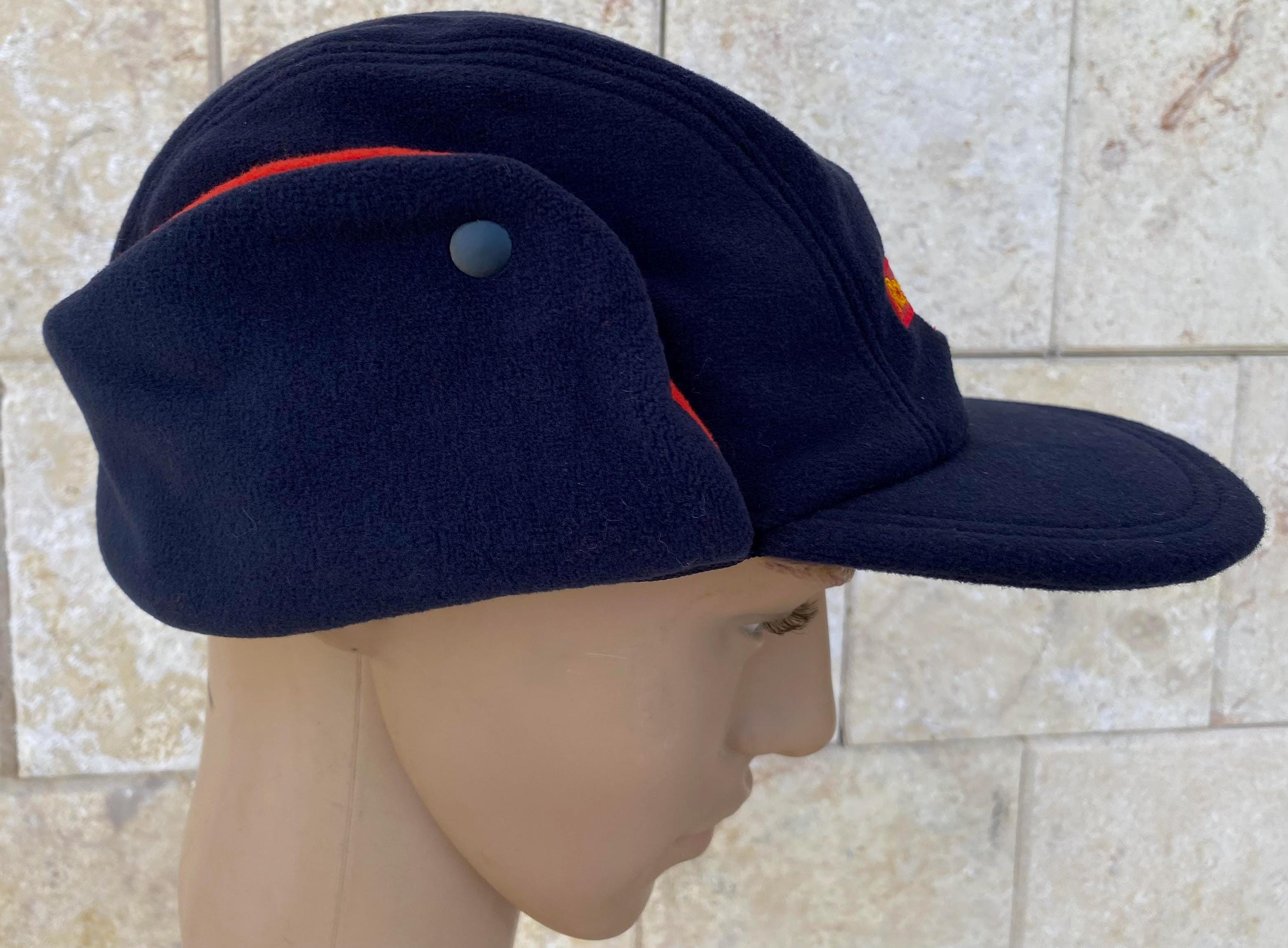 Original ROYAL MAIL Fleece Postman Cap Post Office Hat Size 3 Approx ...