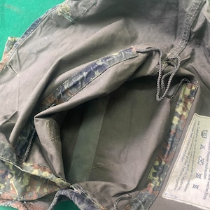 Original German army flecktarn camo combat bag military webbing system surplus