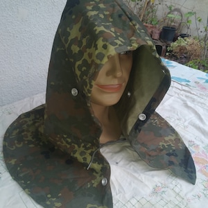 German Army flecktarn hood camo tent shelter case or storage bag