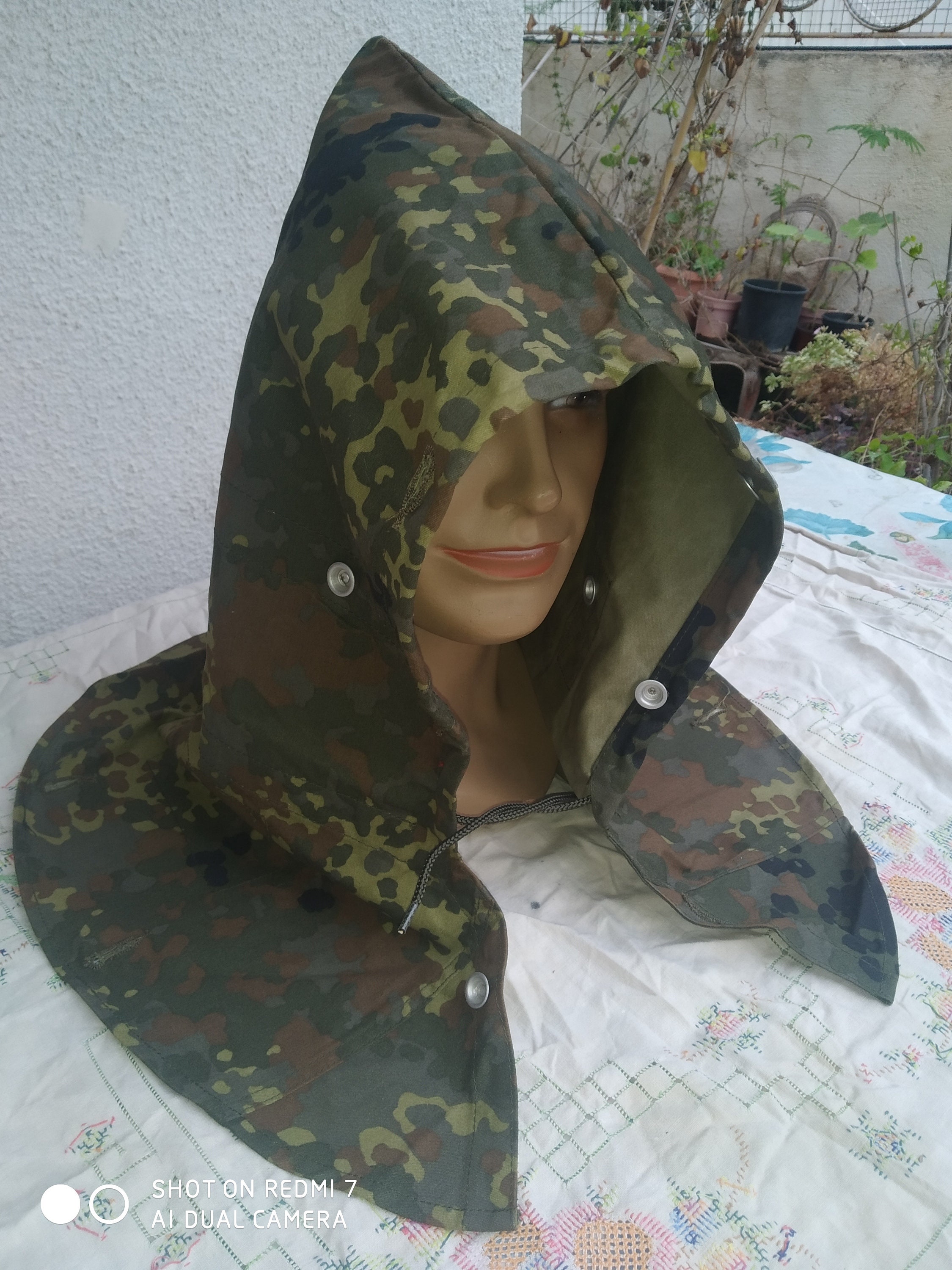 German Army Flecktarn Hood Camo Tent Shelter Case or Storage German Army Flecktarn Hood Camo Tent Shelter Case or Storage
