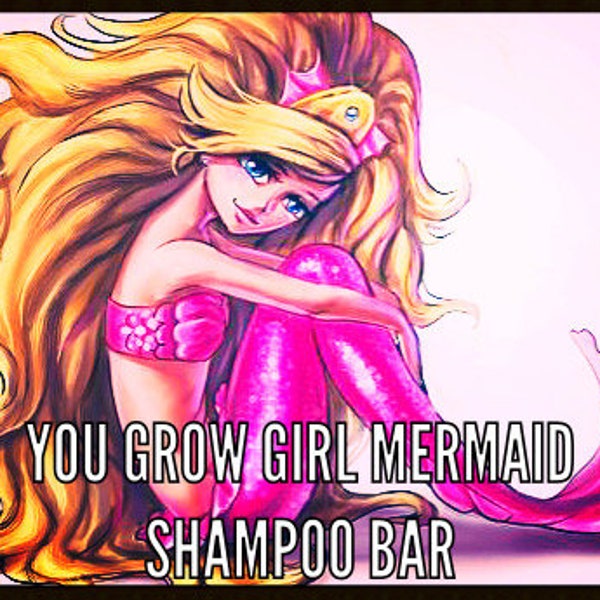 YOU GROW GIRL! Mermaid Shampoo Bar (Double Action)