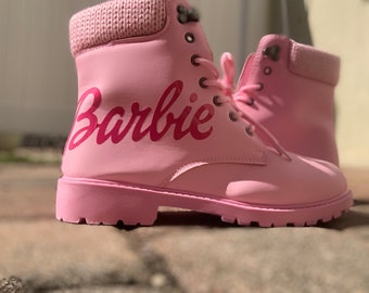 pink glitter timberland boots