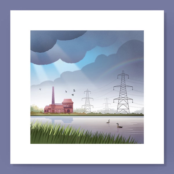 Walthamstow Wetlands Print