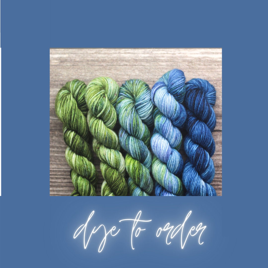 Mother Earth Dye to Order Yarn Fade Set. Hand Dyed Sock Etsy
