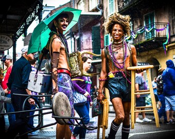 glitter faeries — queer new orleans art ¬ street print ¬ colorful wall art ¬ hippy travel ¬ modern art ¬ gay photography ¬ makeup fashion