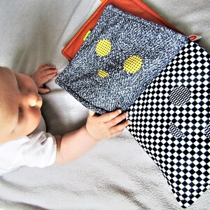 CLOTH BOOK for Newborn, Non-toxic Certified Medical-grade Material, Sublimation-dyed for Infants, High Contrast Toy for Baby, Babies, Gift image 2