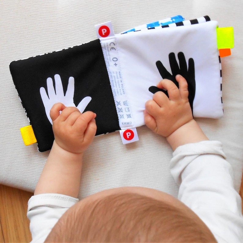 HIGH CONTRAST BABY Soft Activity Baby Book Baby Shower Gift Etsy