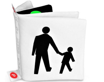 Contrast Cloth Book: Infant Soft Book, Sensory Toy
