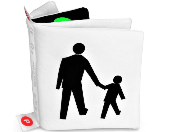 Contrast Cloth Book: Infant Soft Book, Sensory Toy