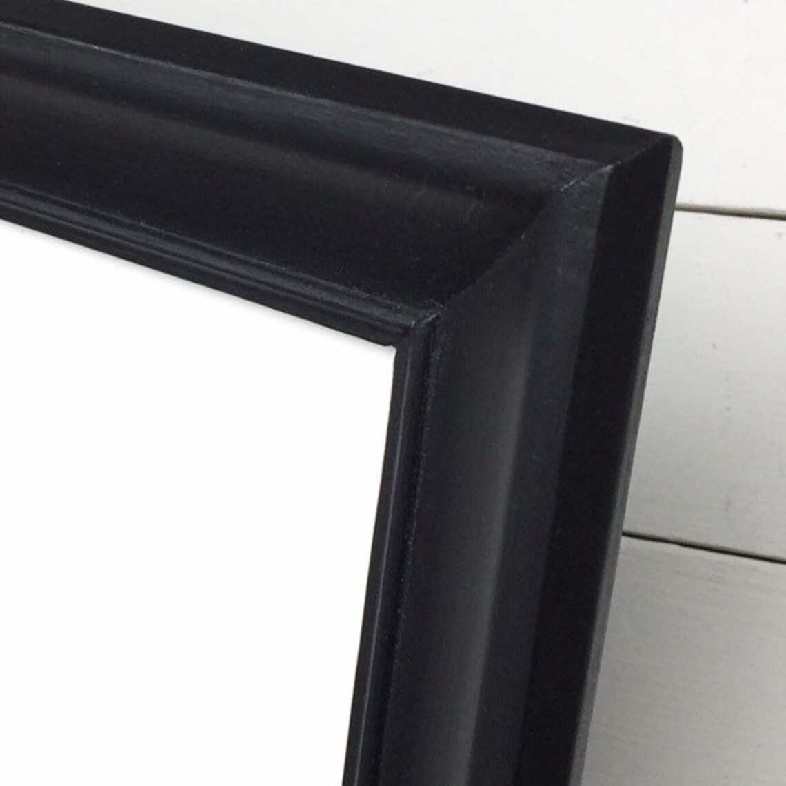 Black picture frame vintage with curved edges 8x10 photo Etsy