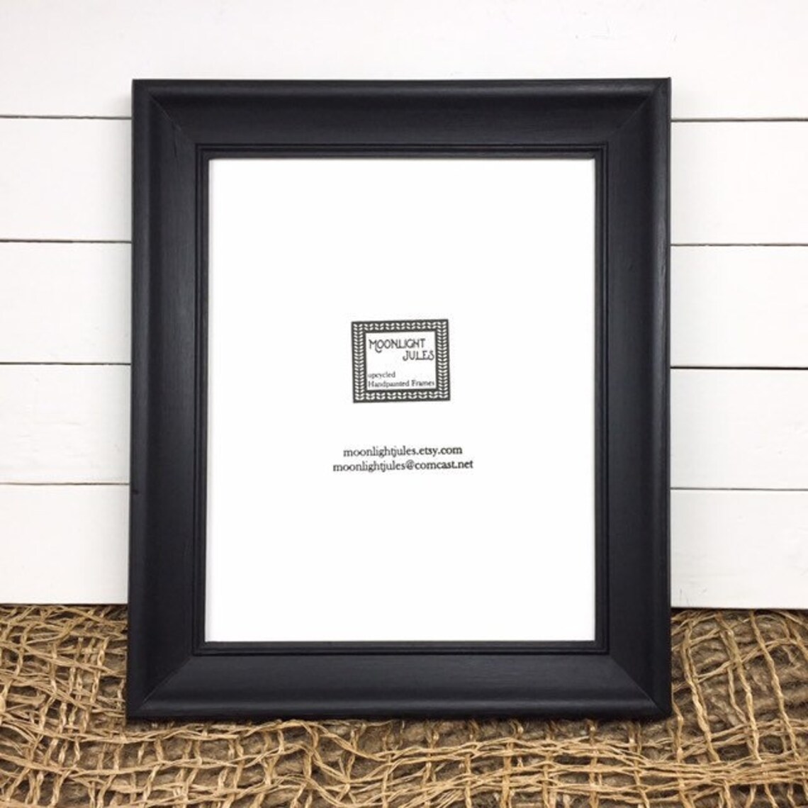 Black picture frame vintage with curved edges 8x10 photo Etsy