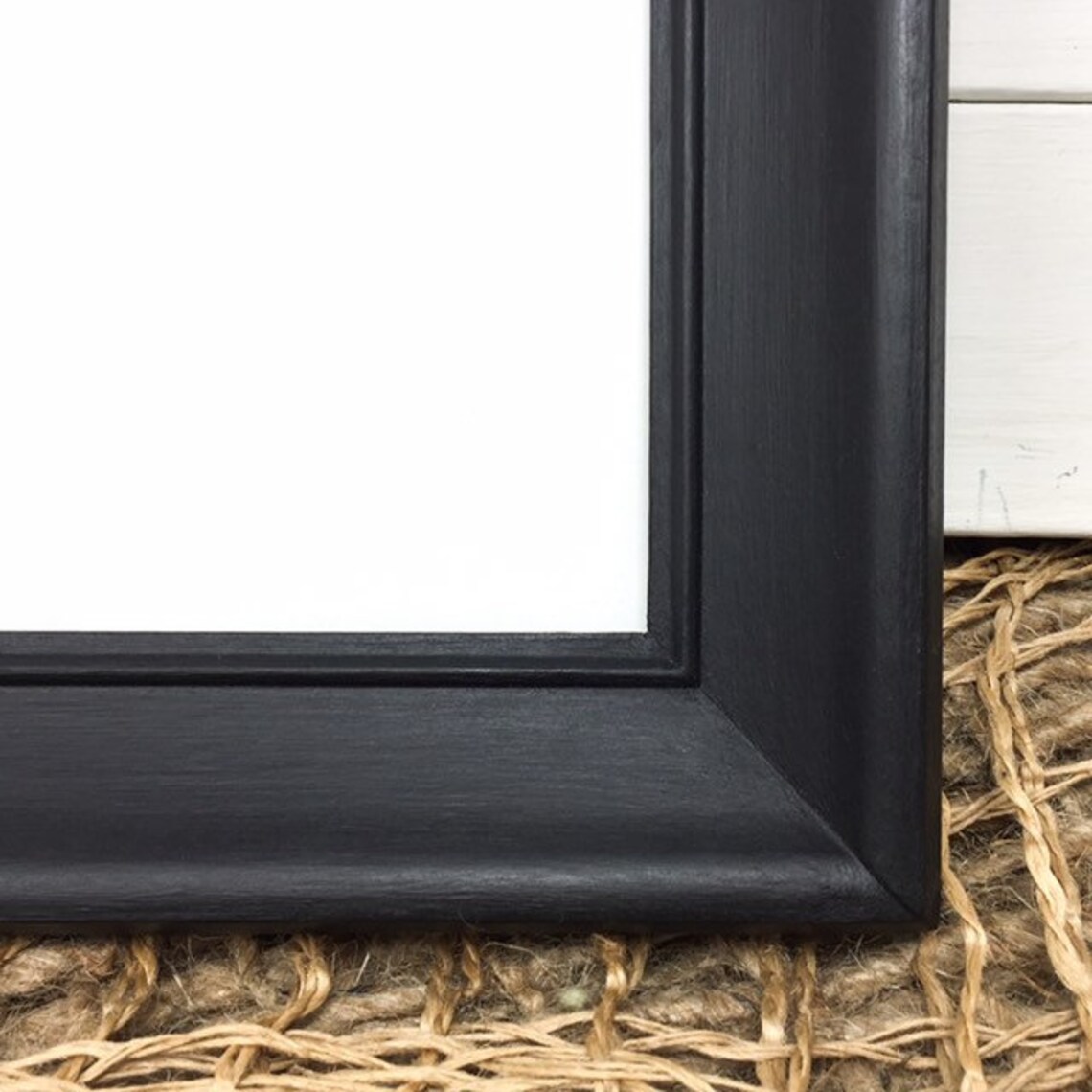 Black picture frame vintage with curved edges 8x10 photo Etsy