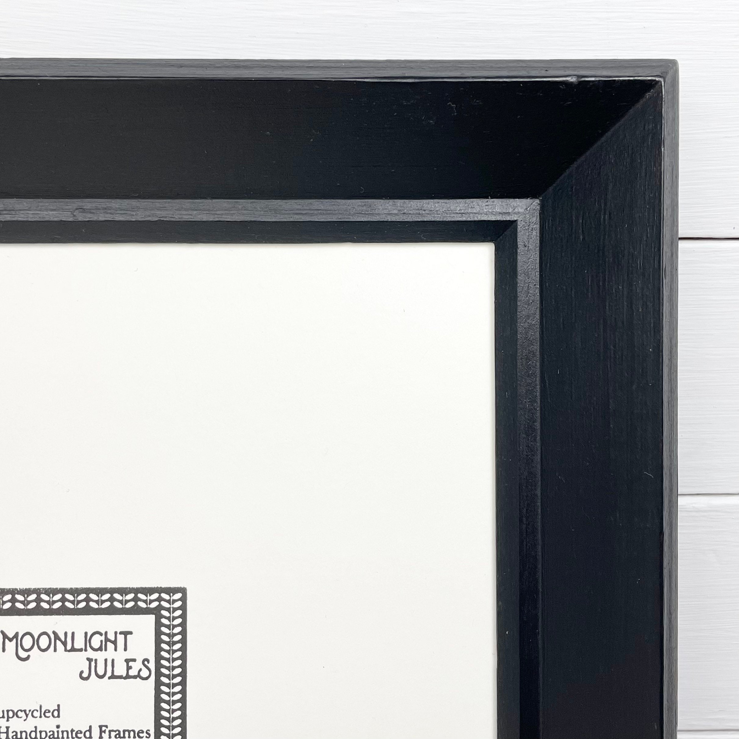 Black Picture Frame 8x10 Handpainted Classic Style Vintage Etsy