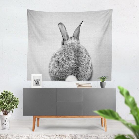 Téléchargement gratuit Images Tapisserie Murale Chambre D Enfant Sticker Lapin Noir Blanc le plus cool salutations