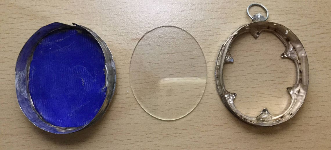 Antique Continental Silver Reliquary Box Pendant Etsy