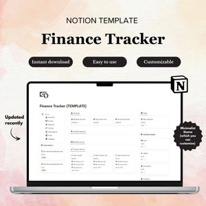 Elegant Notion Finance Tracker Template