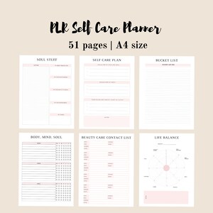 PLR Self Care Planner, Canva Template, Health PLR Planner, Editable ...