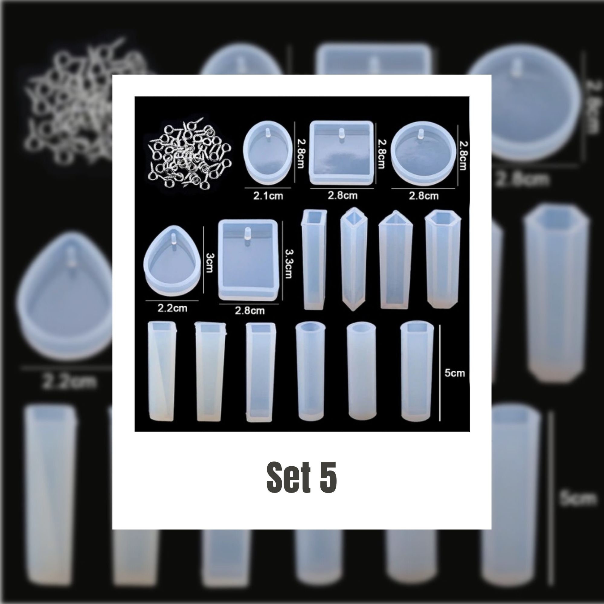 Resin kits molds for beginners Silicone mold set Casting Etsy
