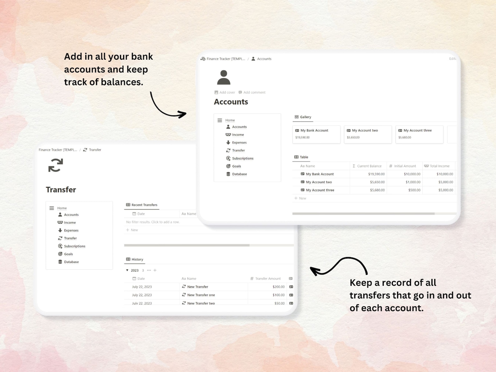 PLR Notion Finance Tracker Template: Income, Expenses, Budget ...
