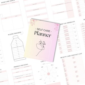 PLR Self Care Planner, Canva Template, Health PLR Planner, Editable ...