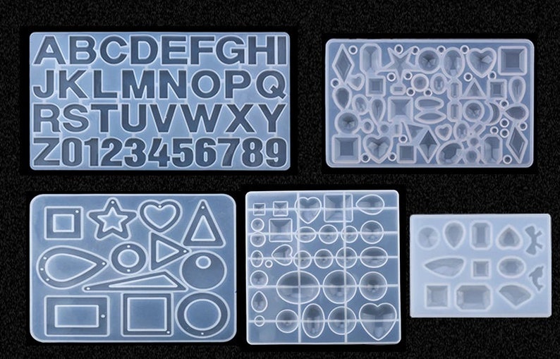 Mega Resin Kit Molds for Beginners Silicone Mold Set Casting Etsy