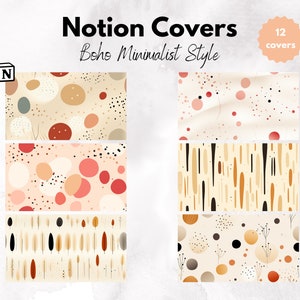 Notion covers, customize notion templates. boho minimalist notion covers, notion aesthetics, notion covers pack
