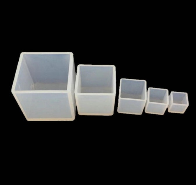 Transparent Square Cube Silicone Mould Crystal UV Epoxy Resin Molds DIY Making~ Transparent Square Cube Silicone Mould Crystal UV Epoxy Resin Molds DIY Making~