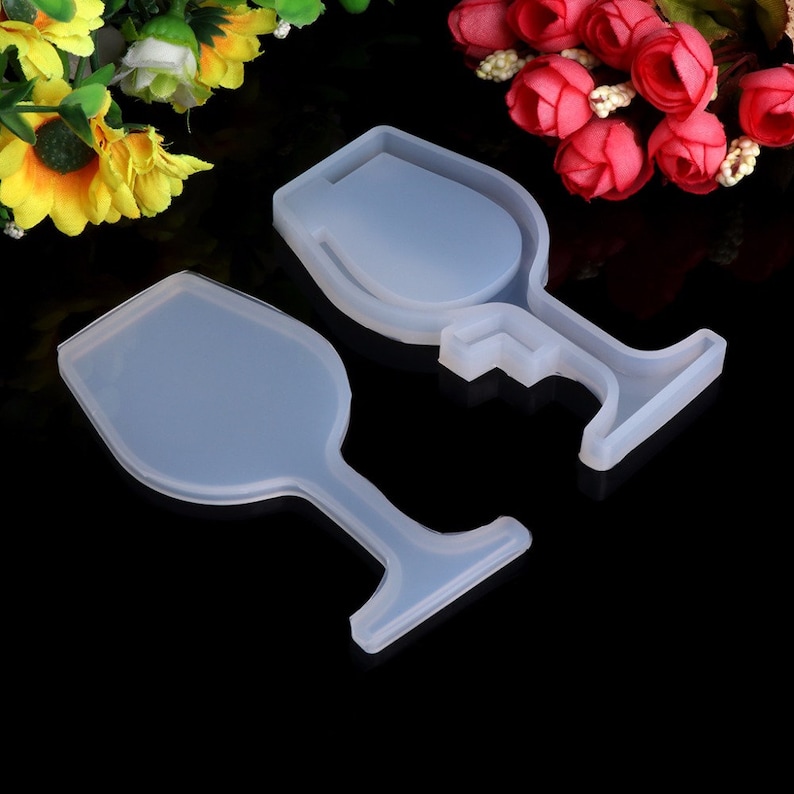Wine glass Resin shaker mold Silicone mould goblet mold Etsy