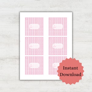 Printable Pink Christmas Gift Tags 8 Stylish Designs for - Etsy