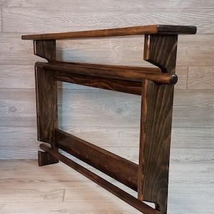Double Quilt Rack - Wooden Quilt Rack - Quilt Rack Wall Mount - Quilt Rack with Shelf - Quilt Room Decor - Quilt Rack Ladder - Quilt Holder