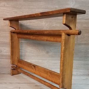 Amish wall mounted quilt racks sales