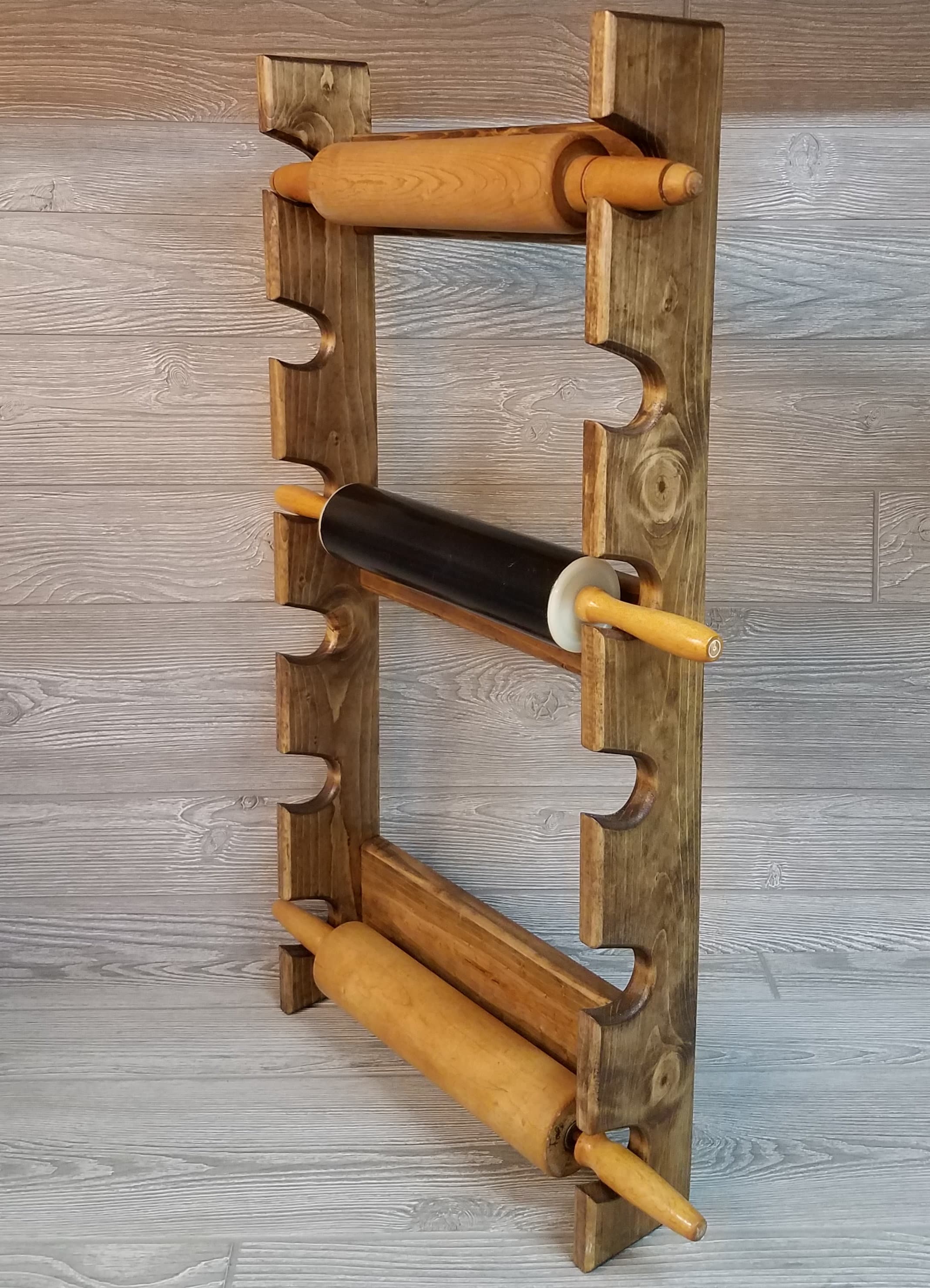 Rolling Pin Rack With Six Slots Multiple Rolling Pin Rack Rolling Pin